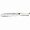 Couteau Santoku Damas Déglon Manche Corian