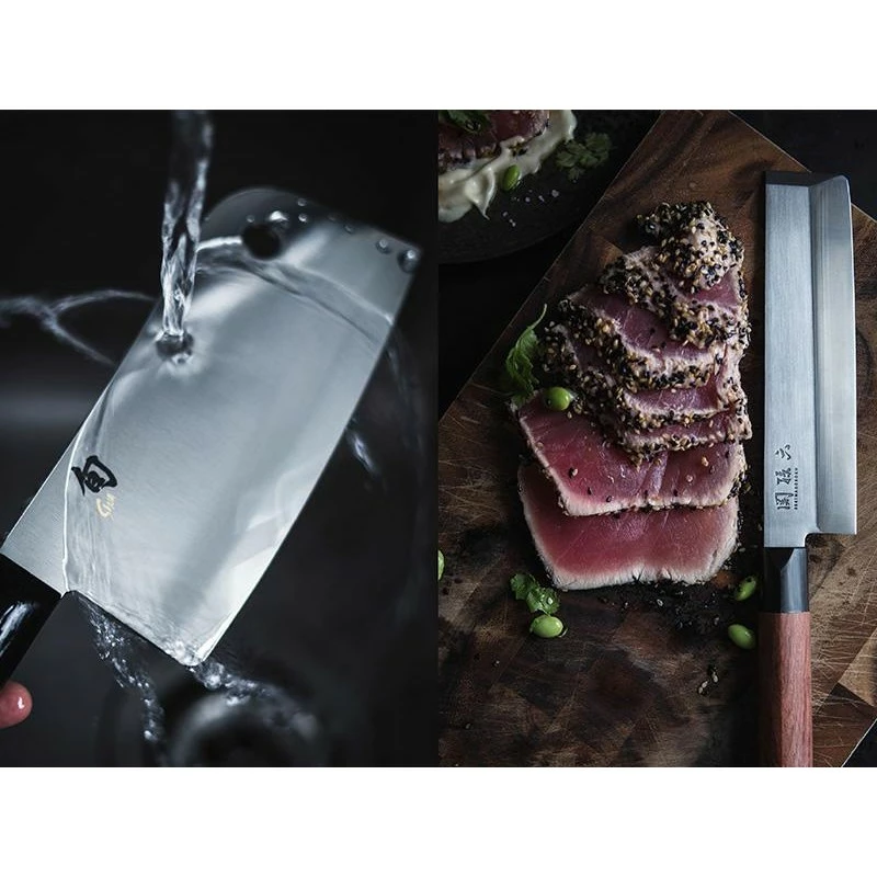 Couteau Santoku Kai Seki Magoroku Redwood 17cm 3 Couteau Santoku Kai Seki Magoroku Redwood 17cm – Image 3