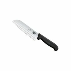 Couteau Santoku Victorinox Noir Lame Alvéolée 17cm