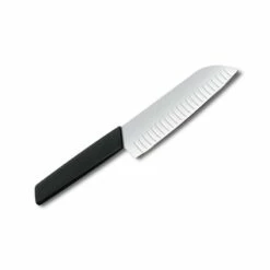 Couteau Santoku Victorinox Swiss Modern Alvéolé 17cm Noir -Des Couteaux Soldes Magasin couteau santoku victorinox swiss modern alveole 17cm noir 1