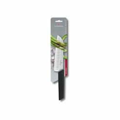 Couteau Santoku Victorinox Swiss Modern Alvéolé 17cm Noir -Des Couteaux Soldes Magasin couteau santoku victorinox swiss modern alveole 17cm noir 2