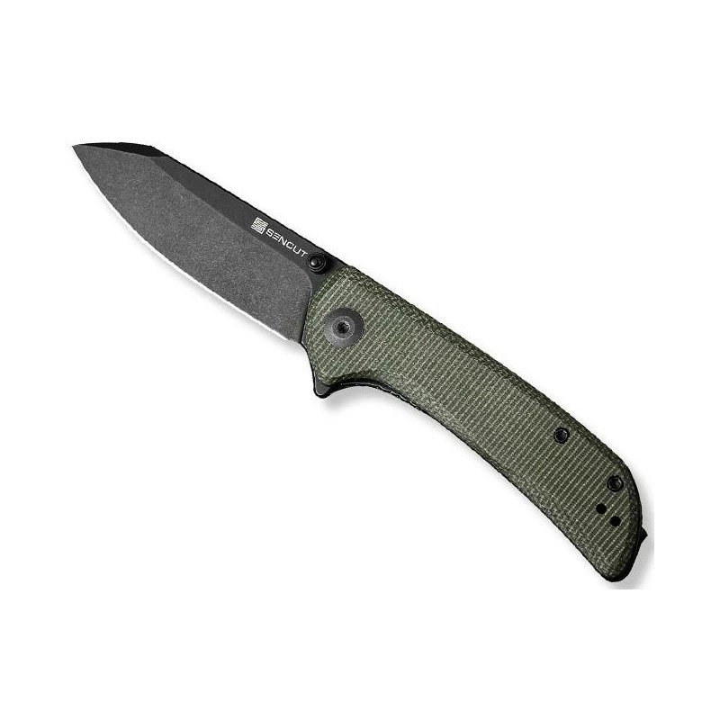 Couteau Sencut Fritch Micarta Vert Blackwash 1 Couteau Sencut Fritch Micarta Vert Blackwash