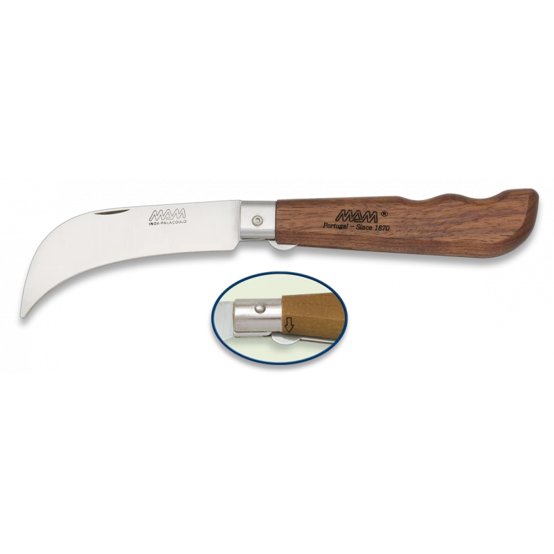 Couteau Pliant Serpette MAM Lame 8cm 1 Couteau Pliant Serpette MAM Lame 8cm