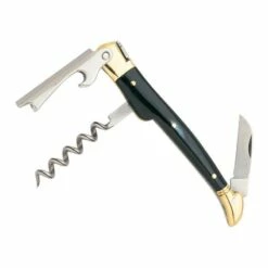 Couteau Sommelier Laguiole G.David 3 Pièces Corne Mitres Laiton