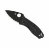 Couteau Spyderco Ambitious Lightweight Black C148SBBK Lame à Dents