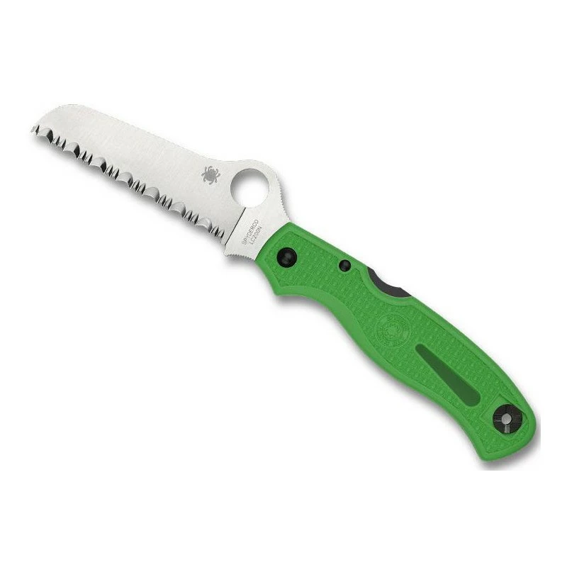 Couteau Spyderco Atlantic Salt Vert - Lame à Dents 1 Couteau Spyderco Atlantic Salt Vert - Lame à Dents