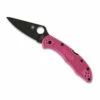 Couteau Spyderco Delica 4 Rose Lame Noire