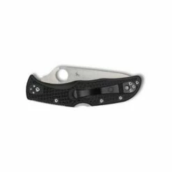 Couteau Spyderco Endela 4 Thin Red Line Noir Semi-dentée -Des Couteaux Soldes Magasin couteau spyderco endela 4 thin red line noir semi dentee 1