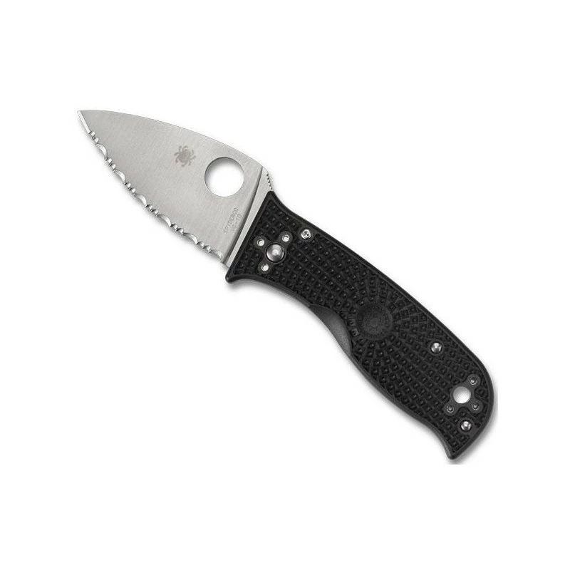 Couteau Spyderco Lil' Temperance 3 Noir à Dents 1 Couteau Spyderco Lil' Temperance 3 Noir à Dents