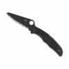 Couteau Spyderco Pacific Salt 2 Tout Noir à Dents