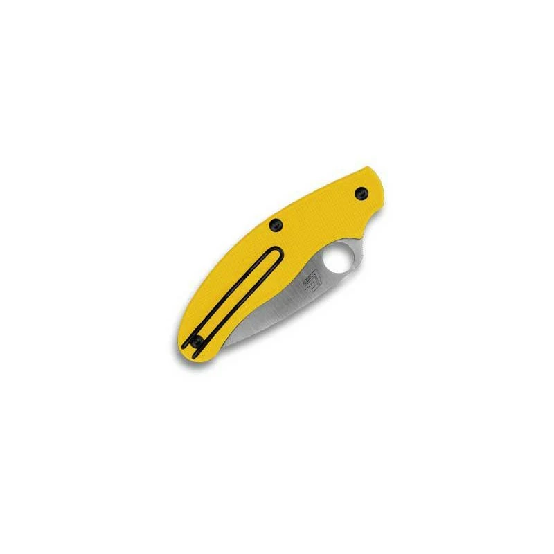 Couteau Spyderco UK Penknife Salt Jaune à Dents 2 Couteau Spyderco UK Penknife Salt Jaune à Dents – Image 2