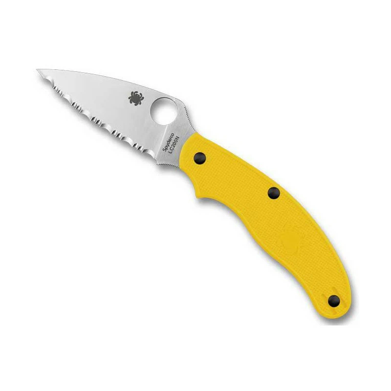 Couteau Spyderco UK Penknife Salt Jaune à Dents 1 Couteau Spyderco UK Penknife Salt Jaune à Dents