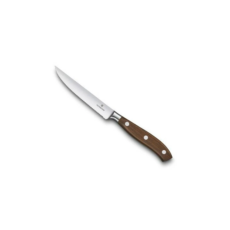 Couteau Steak Victorinox Grand Maître Lame Crantée 12cm érable 1 Couteau Steak Victorinox Grand Maître Lame Crantée 12cm érable