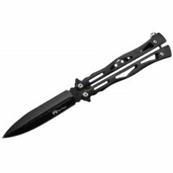 Max Knives P38B - Couteau Papillon Acier Inox Noir