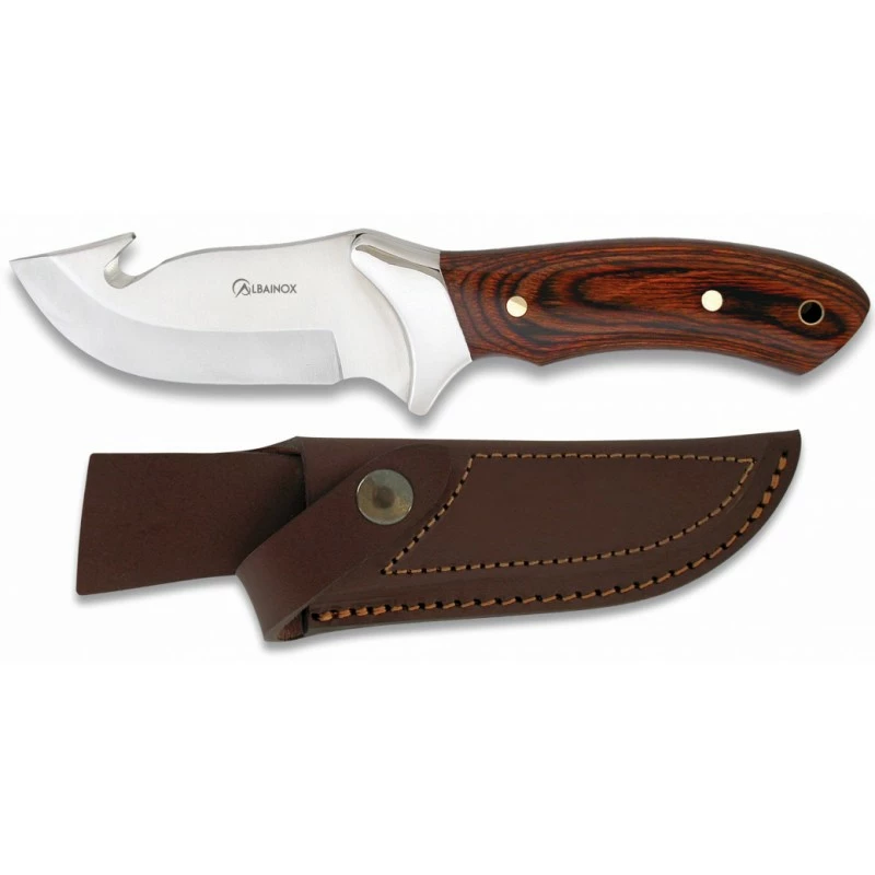 Poignard De Chasse Skinner Albainox 31554 - Lame 10cm Manche Stamina Rouge 1 Poignard De Chasse Skinner Albainox 31554 - Lame 10cm Manche Stamina Rouge