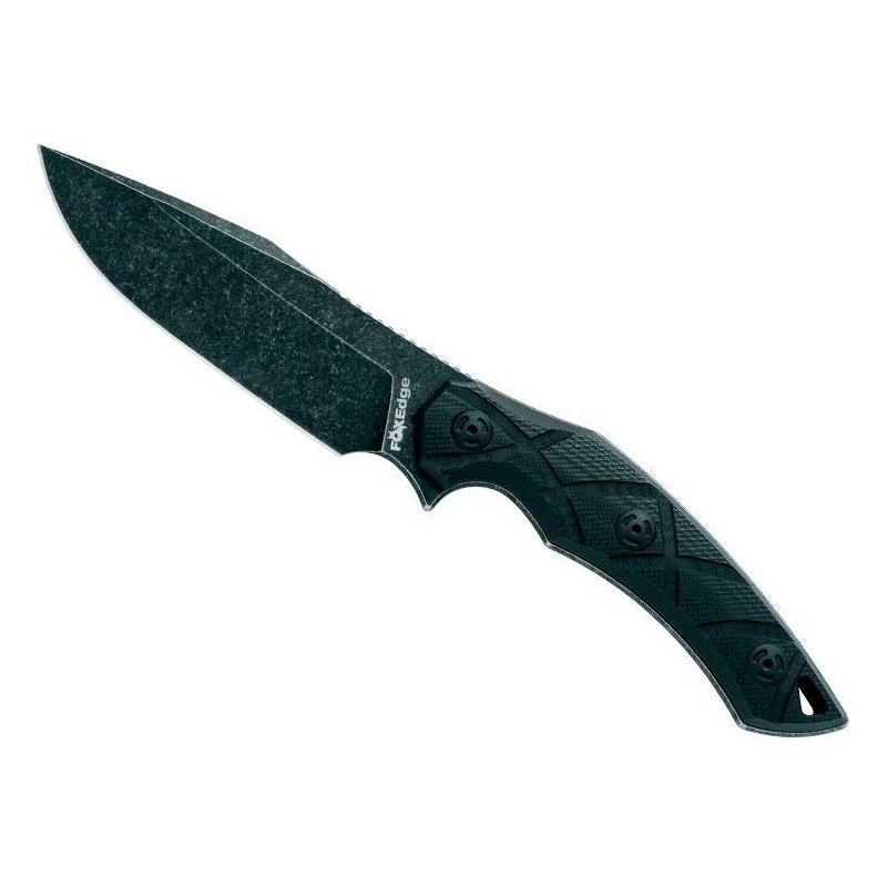 Poignard Fox Edge Lycosa G10 Noir Blackwash FE-020 1 Poignard Fox Edge Lycosa G10 Noir Blackwash FE-020