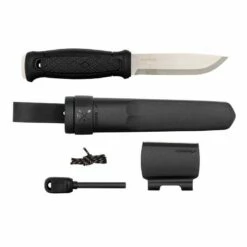 Poignard Mora Garberg Noir Inox + Kit De Survie