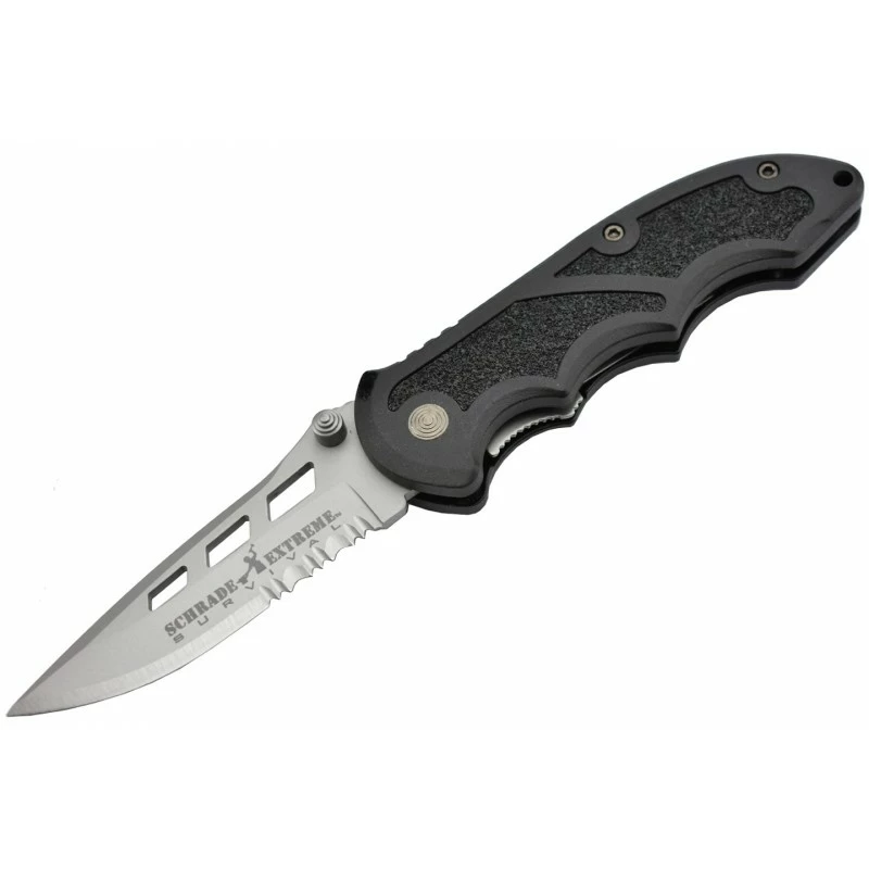 Schrade SCHAS - Couteau Ouverture Assistée Lame Mixte 1 Schrade SCHAS - Couteau Ouverture Assistée Lame Mixte