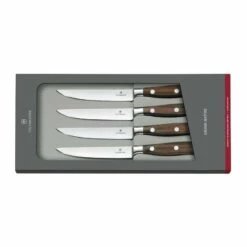 Set De 4 Couteaux à Steak Victorinox Grand Maître Forgé 12cm Palissandre